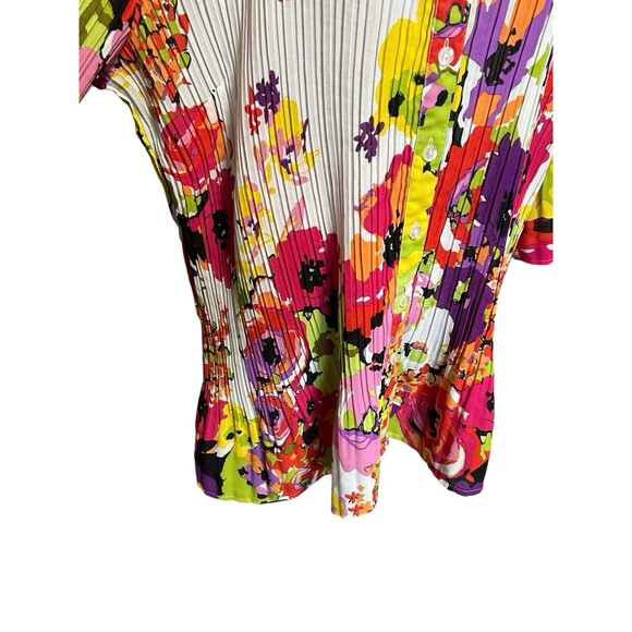 Maggie Barnes Womens  Whimsical Tunic Size 1X Electric Colors Y2K Fairy Boho - Picture 4 of 9